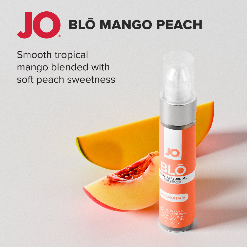 JO Blo Mango Peach - Mango Peach Flavoured Oral Pleasure Gel - 30 ml Bottle