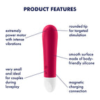 Satisfyer Ultra Power Bullet 1 - Red USB Rechargeable Bullet