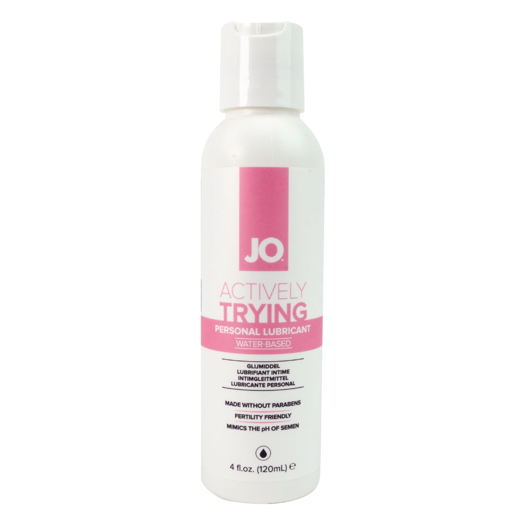 JO Actively Trying - 120ml - Water Based Fertility Friendly Lubricant - 120 ml Bottle
