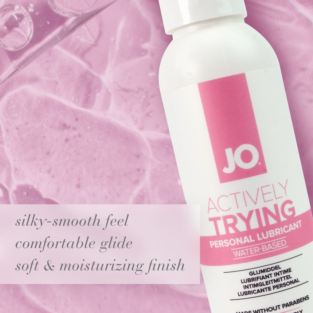 JO Actively Trying - 120ml - Water Based Fertility Friendly Lubricant - 120 ml Bottle