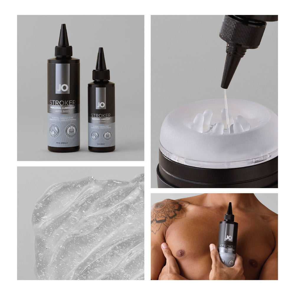 JO Stroker Lube - 120 ml - Water Based Stroker Lubricant - 120 ml Bottle