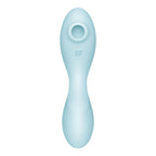 Satisfyer Curvy Trinity 5 - Blue USB Rechargeable Air Pulse Stimulator & Vibrator with App Control