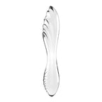 Satisfyer Dazzling Crystal 1 - Clear - Clear Glass Double Ended Dildo