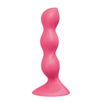Satisfyer Triple Ball-R - Red - Red 18 cm Beaded and Weighted Dildo