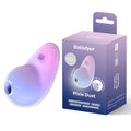 Satisfyer Pixie Dust - Violet/Pink - Violet/Pink USB Rechargeable Vibrating Air Pulse Stimulator