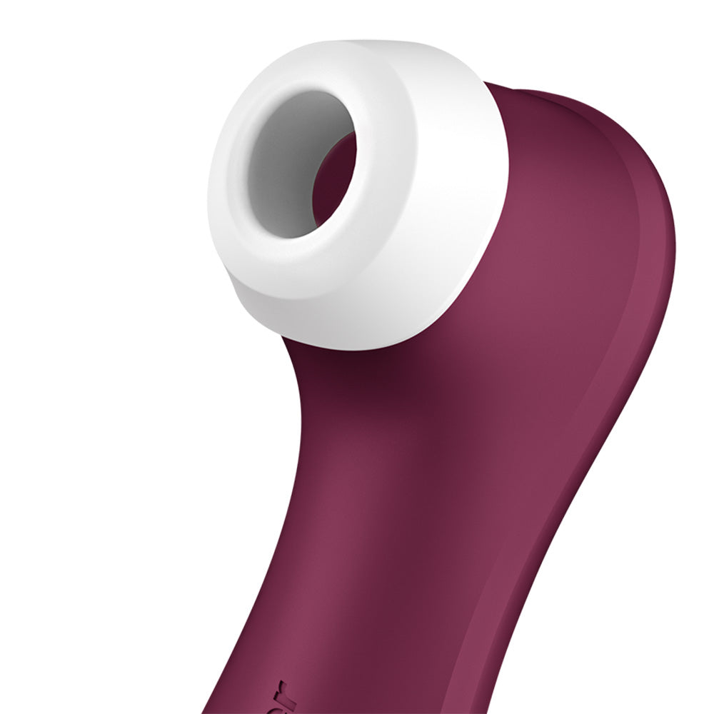 Satisfyer Pro 2 Generation 3 with App Control - Wine Red - Wine Red Touch-Free USB-C Rechargeable Clitoral Stimulator