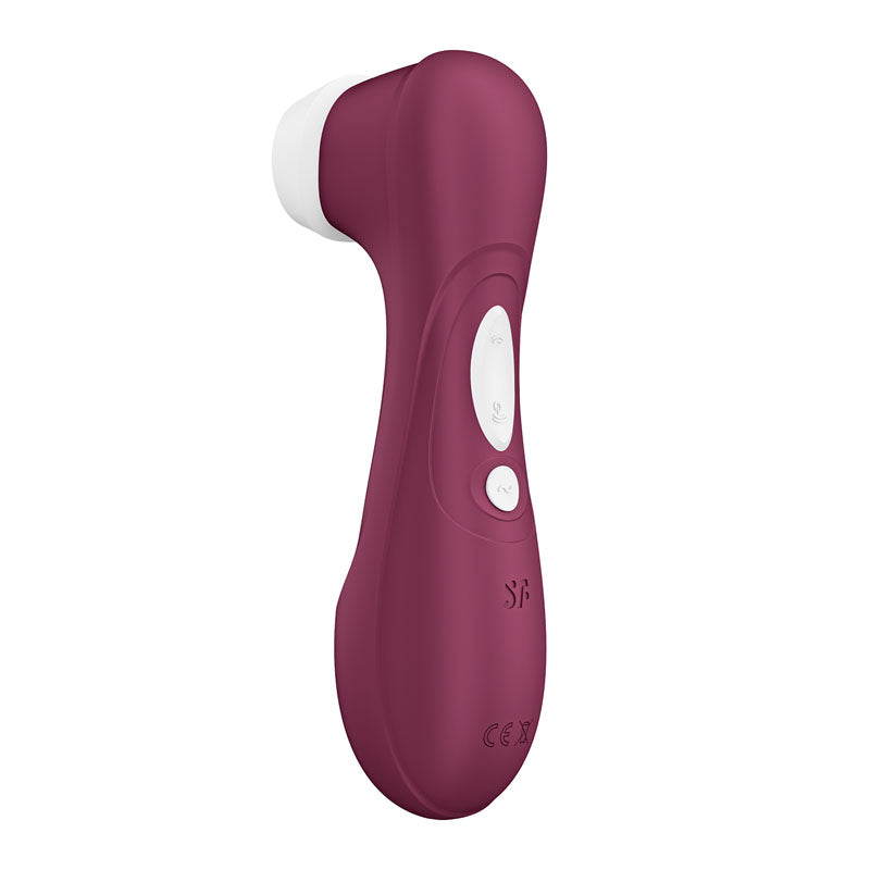 Satisfyer Pro 2 Generation 3 with App Control - Wine Red - Wine Red Touch-Free USB-C Rechargeable Clitoral Stimulator