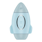 Satisfyer Mission Control - Blue - Blue USB Rechargeable Vibrating Air Pulse Stimulator