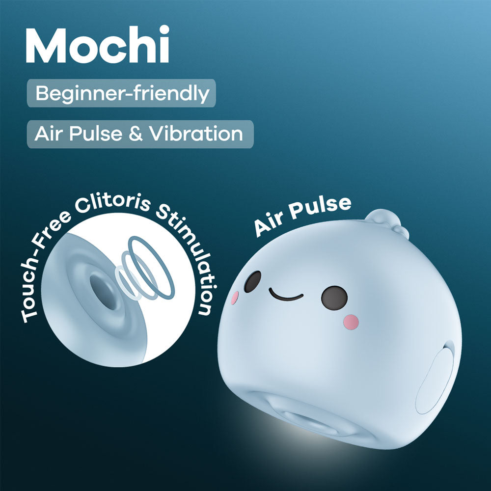 Satisfyer Mochi - Frost Blue - Frost Blue USB Rechargeable Air Pulse Stimulator