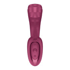 Satisfyer G For Goddess 3 - Wine Red - Wine Red 16 cm USB-C Rechargeable Vibrator with Clit Stim