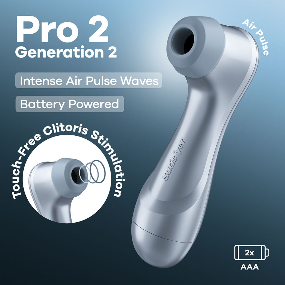 Satisfyer Pro 2 - Blue - Battery Series - Blue Touch-Free Clitoral Stimulator