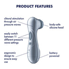 Satisfyer Pro 2 - Blue - Battery Series - Blue Touch-Free Clitoral Stimulator