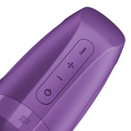 Satisfyer Men Heat Vibration - Battery Series - Purple Heating and Vibrating Masturbator