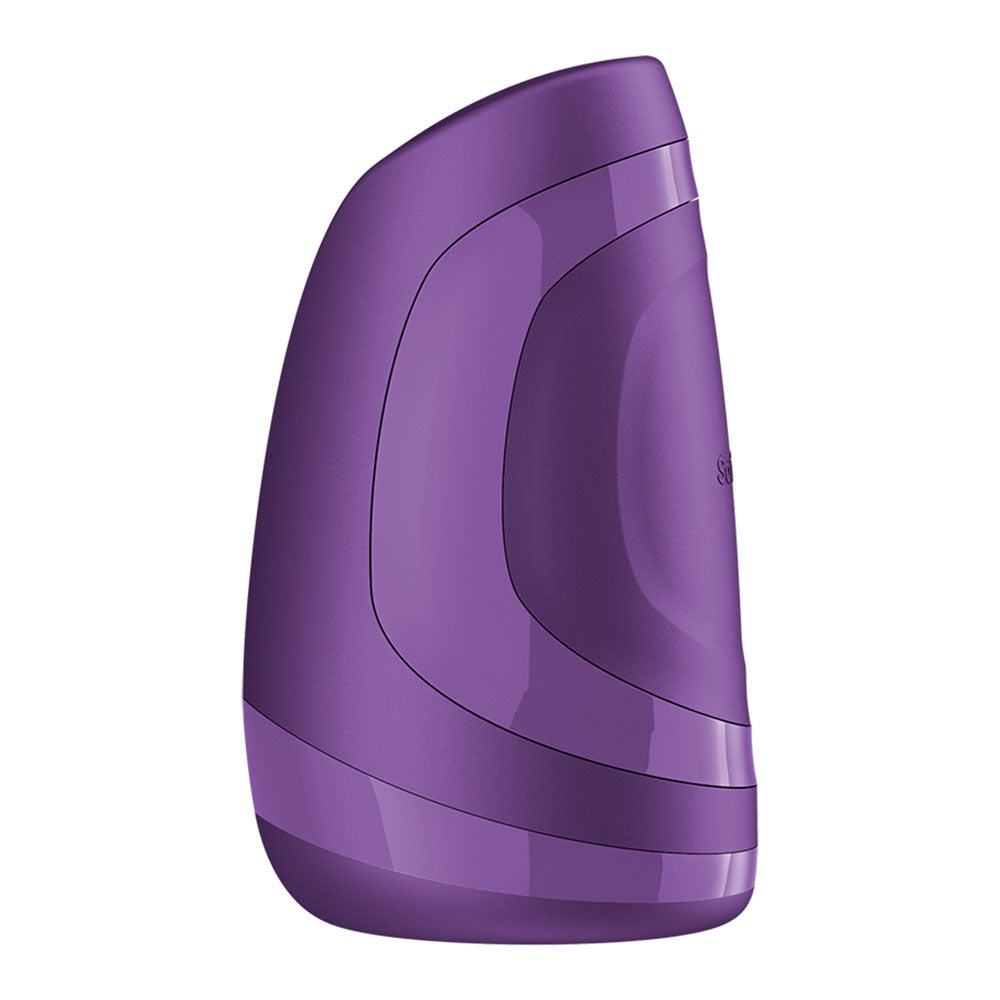 Satisfyer Men Heat Vibration - Battery Series - Purple Heating and Vibrating Masturbator
