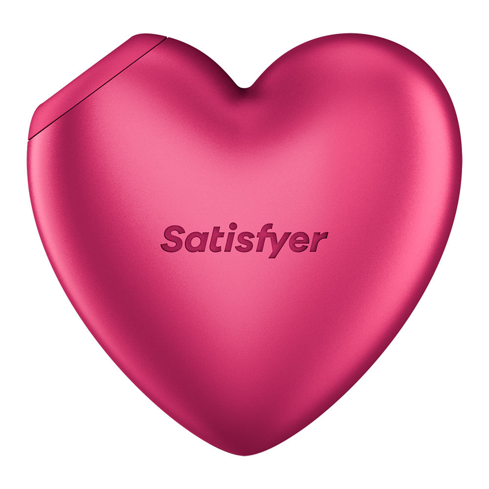 Satisfyer Cutie Heart - Battery Operated - Pink Air Pulsation Stimulator with Vibration