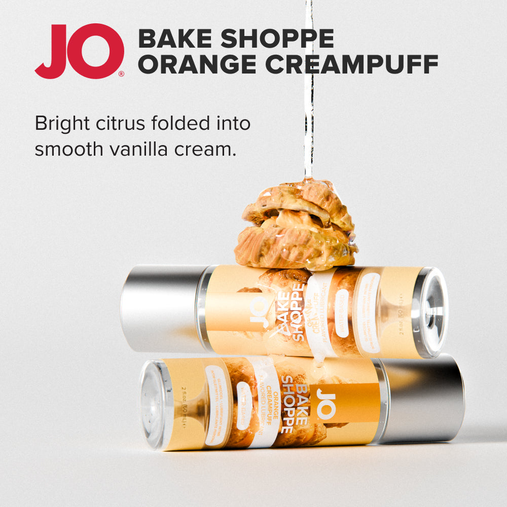 JO Bake Shoppe - Orange Creampuff - Orange Creampuff Flavoured Water Based Lubricant - 60 ml Bottle