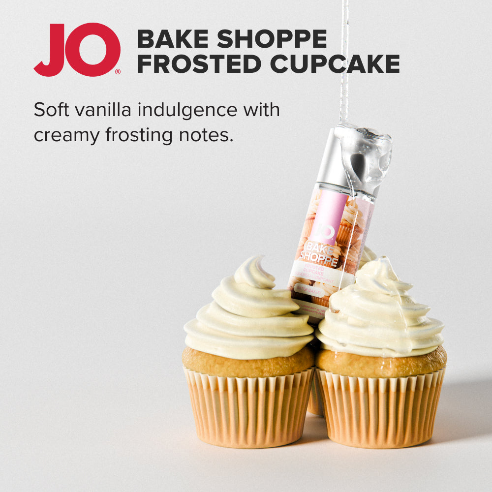 JO Bake Shoppe - Frosted Cupcake - Frosted Cupcake Flavoured Water Based Lubricant - 60 ml Bottle