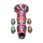 Creature Cocks Larva Silicone Dildo - Coloured 22.9 cm Fantasy Dildo with Eggs