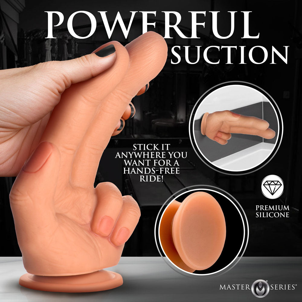 Master Series The Shocker - Flesh 20.8 cm Finger Dildo