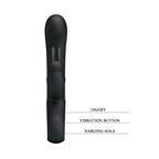 Party Up COLIN Rabbit Vibe - Black - Black 21 cm USB Rechargeable Rabbit Vibrator