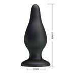 Party Up JEREMY Butt Plug - Black 15.4 cm Butt Plug