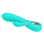Party Up EDWARD Rabbit Vibe - Teal - Teal 20 cm USB Rechargeable Rabbit Vibrator