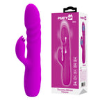 Party Up BOB Thrusting Vibe - Purple - Purple 25 cm USB Rechargeable Thrusting Rabbit Vibrator