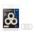 Performance VS2 Pure Premium Silicone Cockrings - Glow In Dark Small Cock Rings - Set of 3