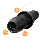 M For Men - 3rd Base - Black USB Rechargeable Vibrating & Rotating Auto Stroker