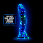 Neo Elite Glow Hanky Panky - Glow In Dark Clear 19 cm Dong