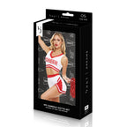 BACI DREAMS Gameday Hottie Set - White/Red Cheerleader Costume - One Size