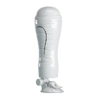 CRAZY BULL FLORA Vibrating Stroker - Flesh USB Rechargeable Vibrating Squeezeable Vagina Stroker with Suction Base