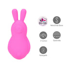 Maia BRI - Pink - Pink 9 cm USB Rechargeable Vibrating Bunny Bullet
