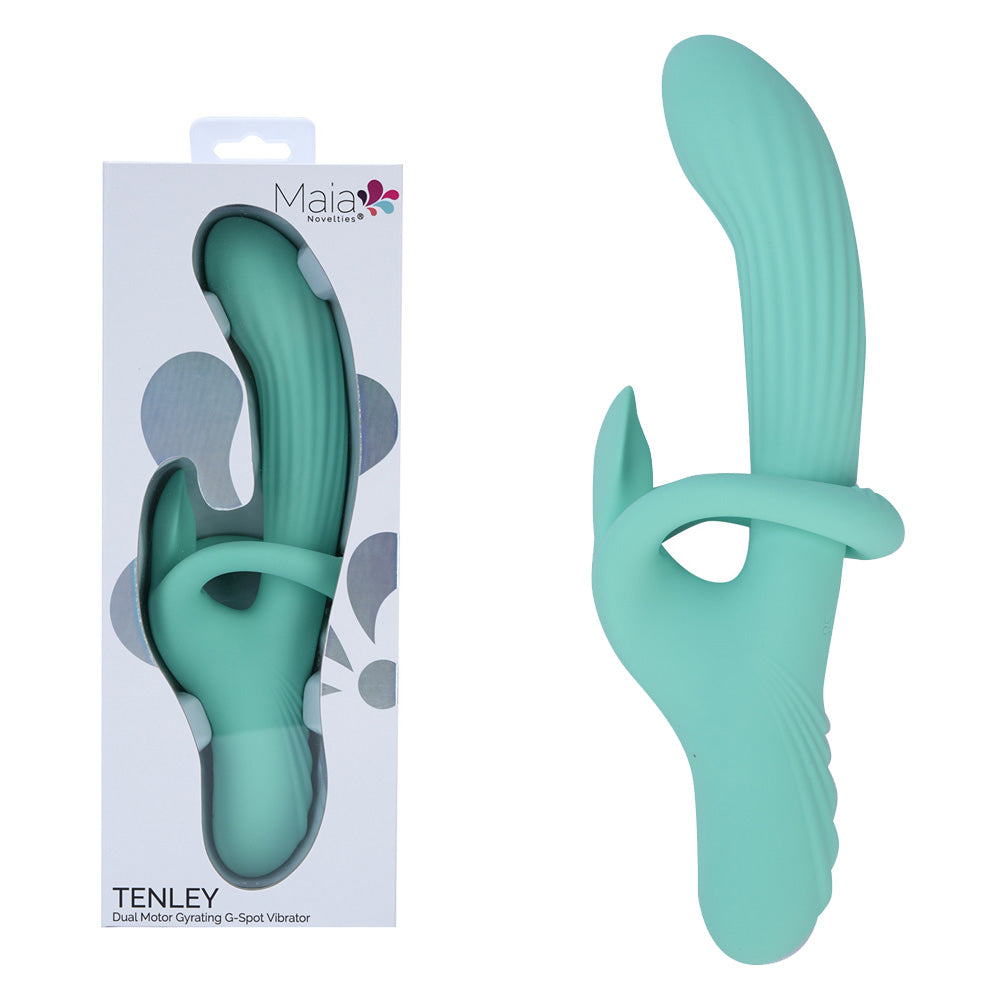 Maia TENLEY - Mint Green 24.1 cm USB Rechargeable Gyrating Rabbit Vibrator