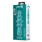 Party Up EVAJANE - Teal - Teal 17.1 cm USB Rechargeable Beaded Vibrator