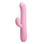 Party Up DEAN Wavy Rotation Vibe - Pink - Pink 23.8 cm USB Rechargeable Rotating Rabbit Vibrator