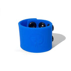 Boneyard Silicone Ball Strap Blue - Blue 3-Snap 4 cm Adjustable Ball Stretcher Ring