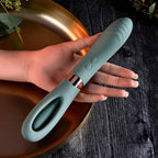 Evolved CHICK FLICK - Olive Green 24 cm USB Rechargeable Vibrator with Flicking Tip