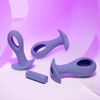 Evolved HOLE PUNCH PLUG SET - Purple Butt Plugs with Interchangeable Bullet - Set of 3 Sizes