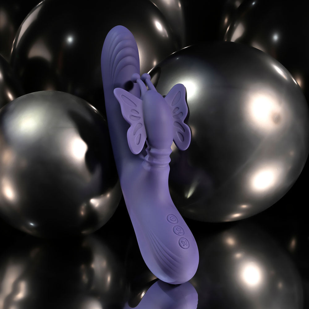 Evolved WINGS OF FRENZY - Purple USB Rechargeable Butterfly Vibrator