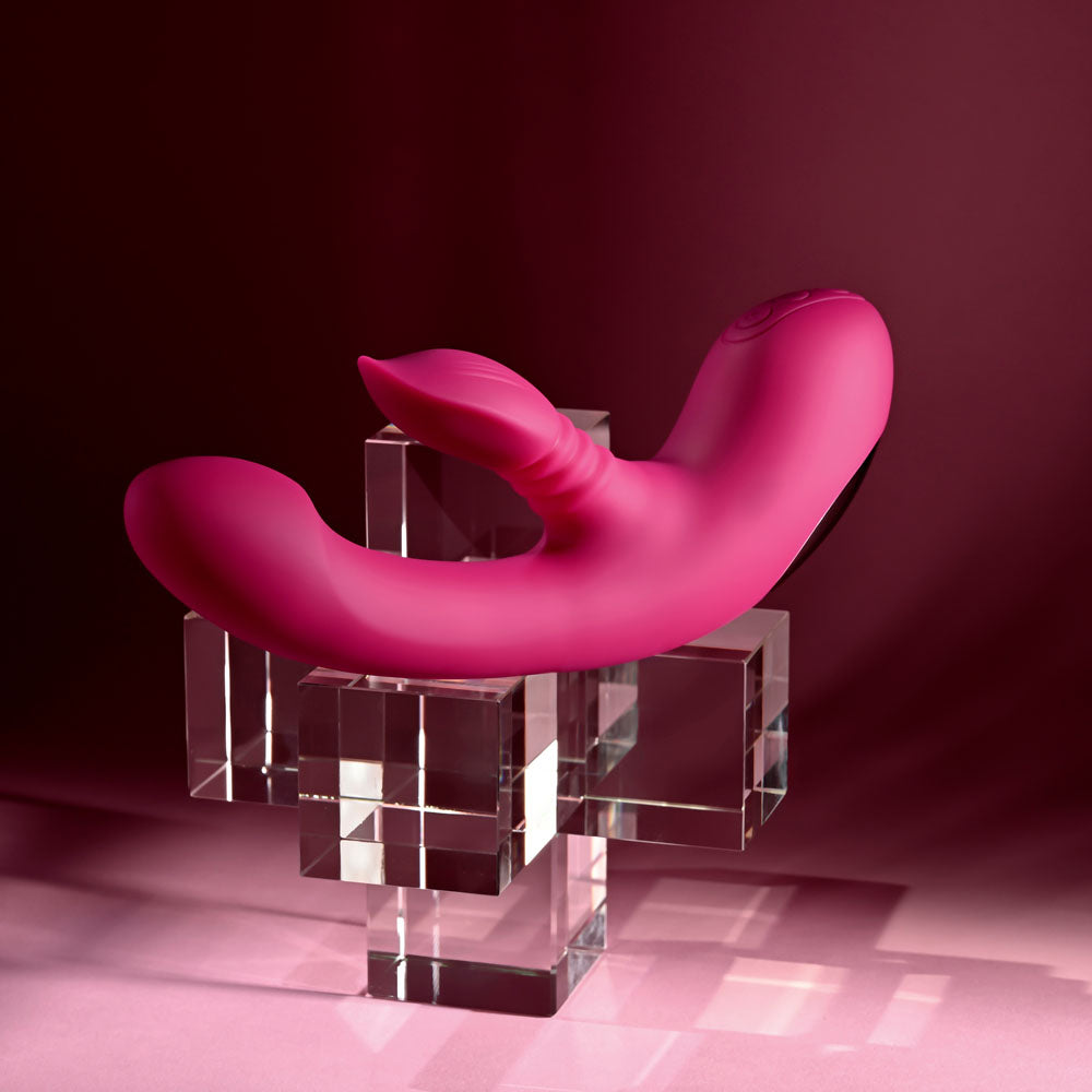 Evolved GENTLE PERSUASION - Pink 20 cm USB Rechargeable Rabbit Vibrator