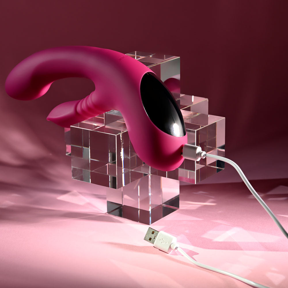 Evolved GENTLE PERSUASION - Pink 20 cm USB Rechargeable Rabbit Vibrator