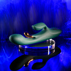 Evolved GOLDEN GODDESS - Green USB Rechargeable Rabbit Vibrator with G-Spot Flicker