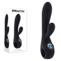 Evolved BLACK MAGIC - Black 20 cm USB Rechargeable Rabbit Vibrator with LED Screen