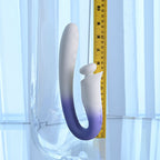 Evolved SPRING LOADED - White/Purple 23 cm USB Rechargeable Multi-Tapping Vibrator