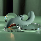 Evolved SPIRAL CHARM - Green 18 cm USB Rechargeable Rabbit Vibrator
