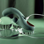 Evolved SPIRAL CHARM - Green 18 cm USB Rechargeable Rabbit Vibrator