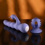 Evolved WIGGLY BUNNY - Purple USB Rechargeable Rabbit Vibrator with Suction Base