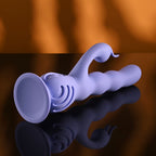 Evolved WIGGLY BUNNY - Purple USB Rechargeable Rabbit Vibrator with Suction Base