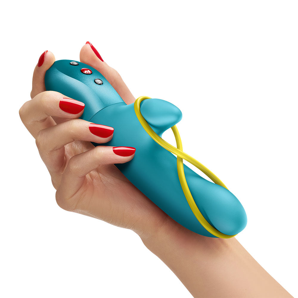 Fun Factory AMORINO Aquamarine - Aquamarine USB Rechargeable Rabbit Vibrator